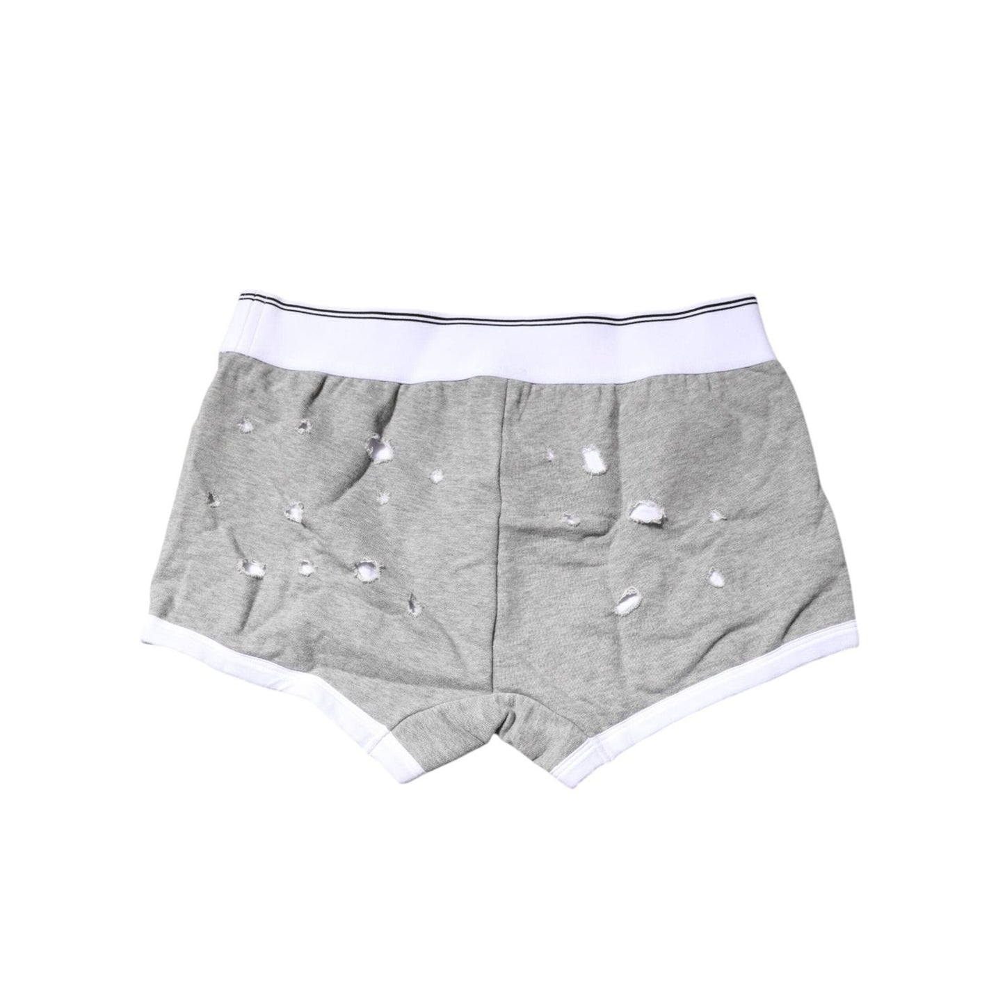 Dolce & Gabbana Gray Cotton Stretch Regular Boxer Underwear BIK1579-3