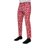 Dolce & Gabbana Pink Cherry Print Cotton Dress Pants PAN76204-48