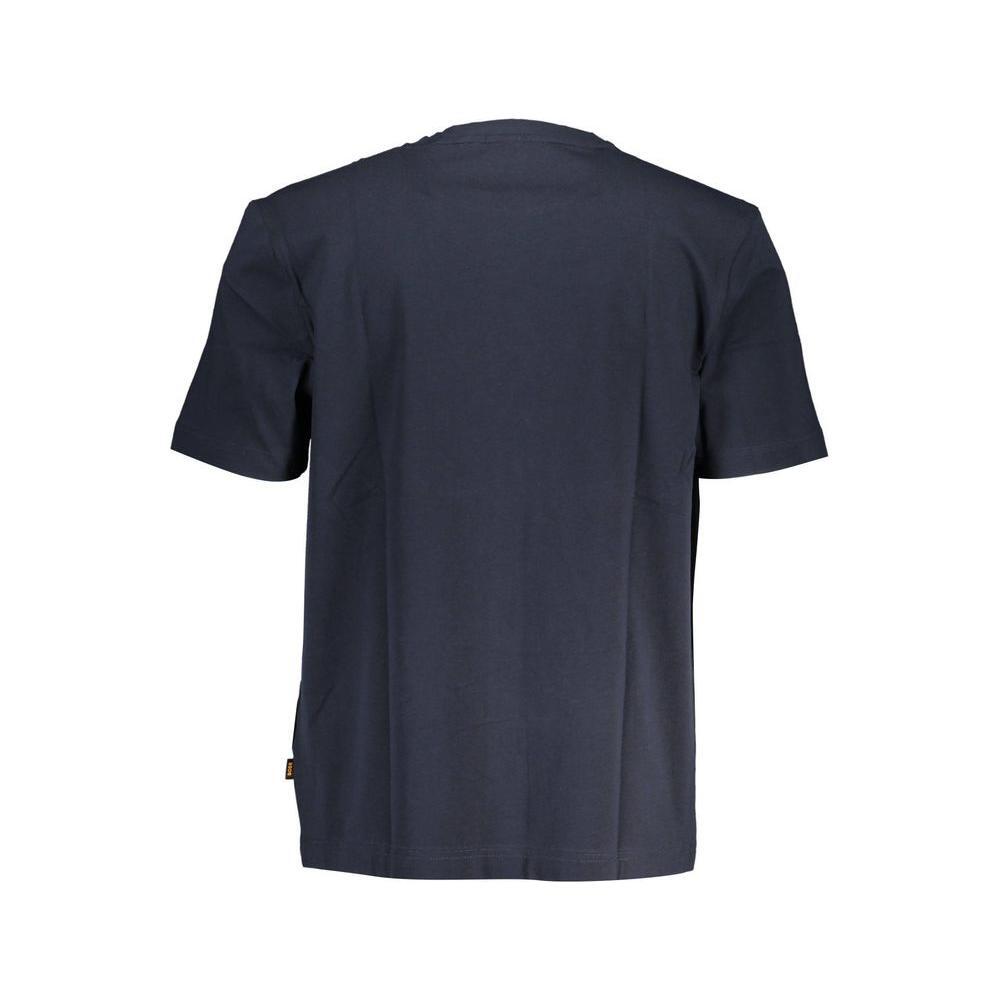Hugo Boss Blue Cotton T-Shirt BO-22056-XL