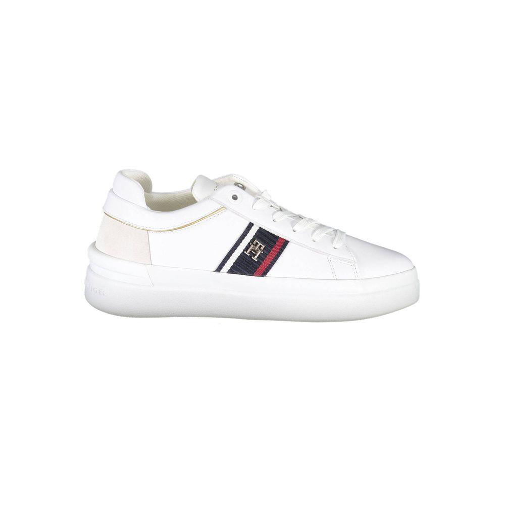 Tommy Hilfiger White Polyester Sneaker TO-22769-EU38/US8