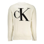 Calvin Klein White Cotton Sweater CA-25451-M