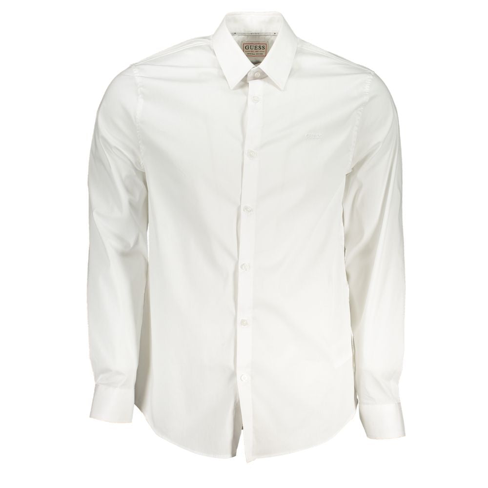 Guess Jeans White Cotton Shirt GU-27965-L