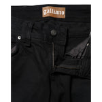 John Galliano Black Cotton Mid Waist Tapered Denim Jeans PAN75737-24