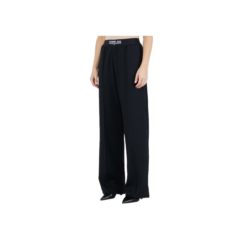 Comme Des Fuckdown Black Polyester Jeans & Pant CO-15697-L