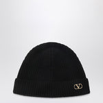 Valentino Garavani VLogo Signature beanie black in cashmere LDin,Men,Men > Accessories,Men > Accessories > Scarves Hats & Gloves,Yes Eu 7Y2HB02GATZ/R_VALE-0NO_100