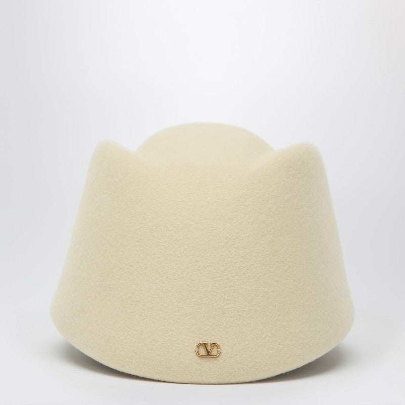 Valentino Garavani Vlogo Signature hat in cream colour wool LDin,Men,Men > Accessories,Men > Accessories > Scarves Hats & Gloves,Yes Eu 7Y2HQA04WEJ/R_VALE-DHB_128