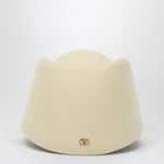 Valentino Garavani Vlogo Signature hat in cream colour wool LDin,Men,Men > Accessories,Men > Accessories > Scarves Hats & Gloves,Yes Eu 7Y2HQA04WEJ/R_VALE-DHB_128