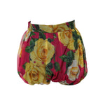 Dolce & Gabbana Red Floral High Waist Women Hot Pants Shorts PAN74910-40