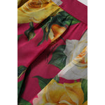 Dolce & Gabbana Red Floral High Waist Women Hot Pants Shorts PAN74910-40