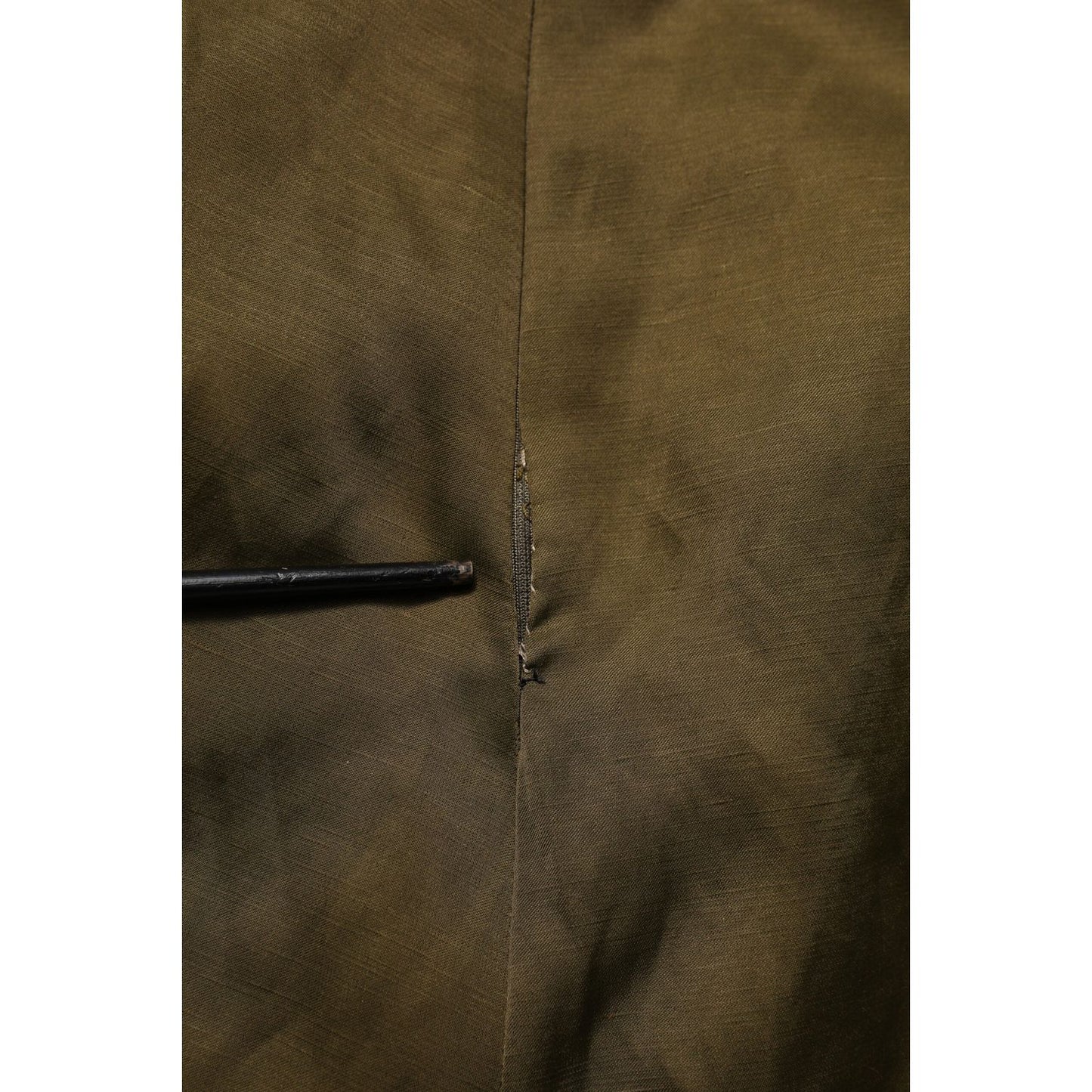 Jil Sander Olive Green Viscose A-line High Waist Midi Skirt SKI2071-34