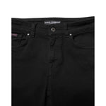 Dolce & Gabbana Black Cotton Skinny Mid Waist Denim Jeans PAN75003-38