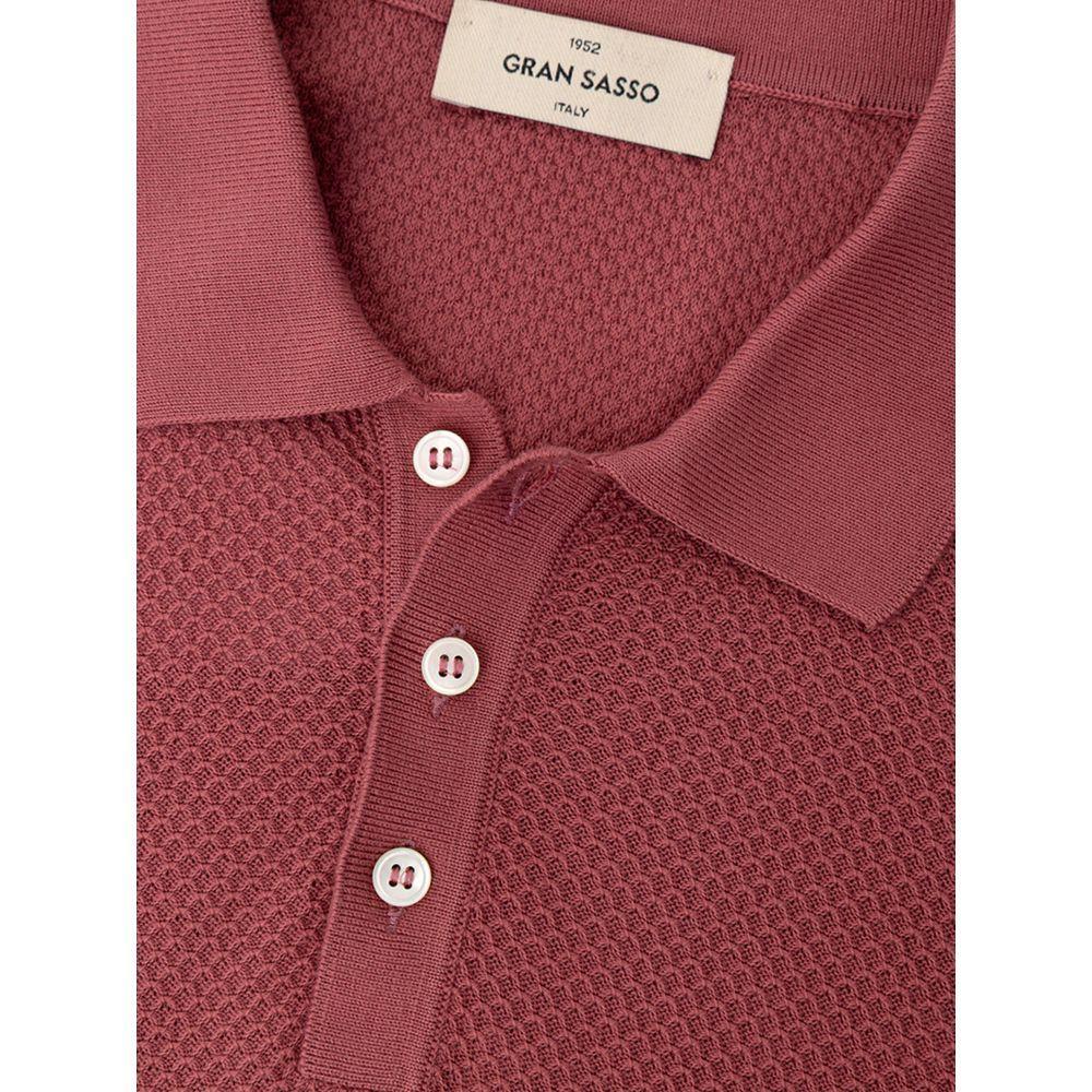 Gran Sasso Red Cotton Polo Shirt GR-9442665-IT50 | L