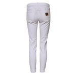 Dolce & Gabbana White Cotton Low Waist Skinny Denim Jeans PAN75638-40