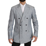Dolce & Gabbana Blue Flax NAPOLI Jacket Coat Blazer JKT2368-48