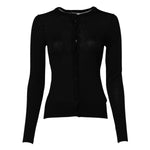 Dolce & Gabbana Black Wool Knit Crew Neck Cardigan Sweater TSH2274-40