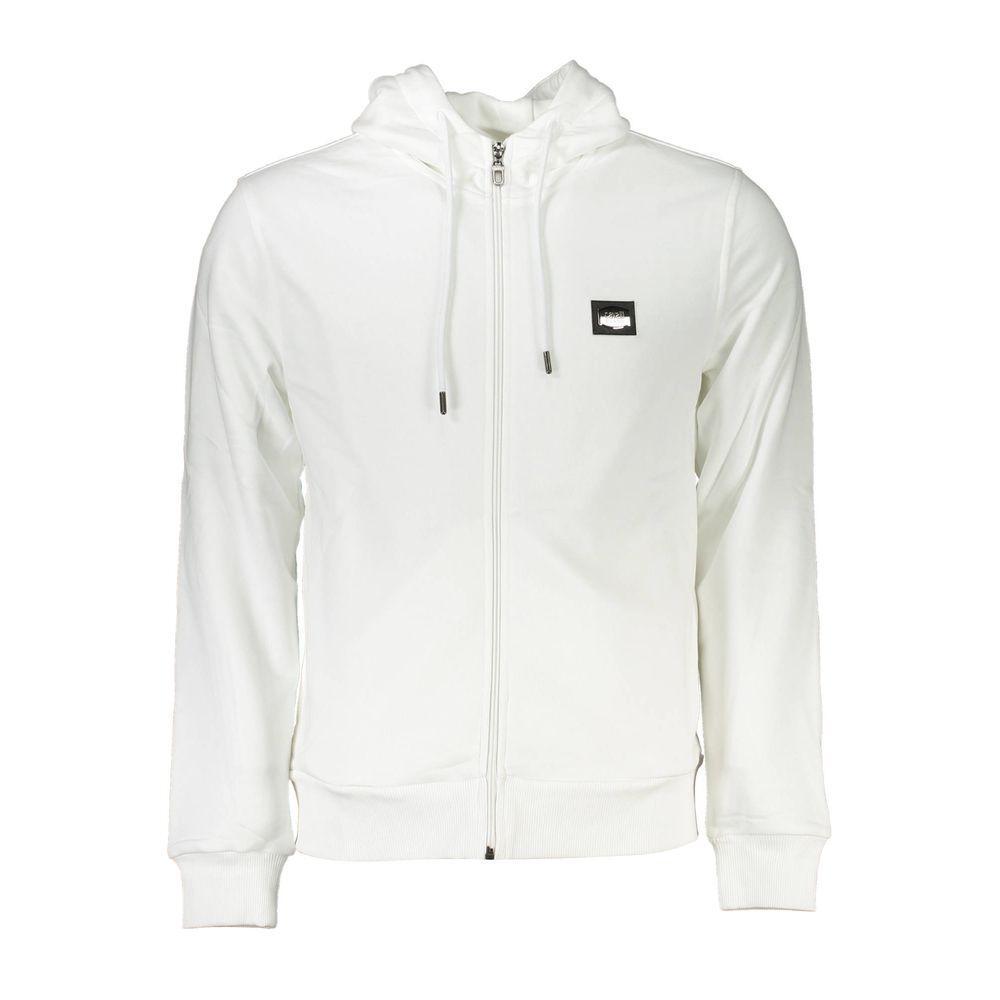 Cavalli Class White Cotton Sweater CA-21267-S