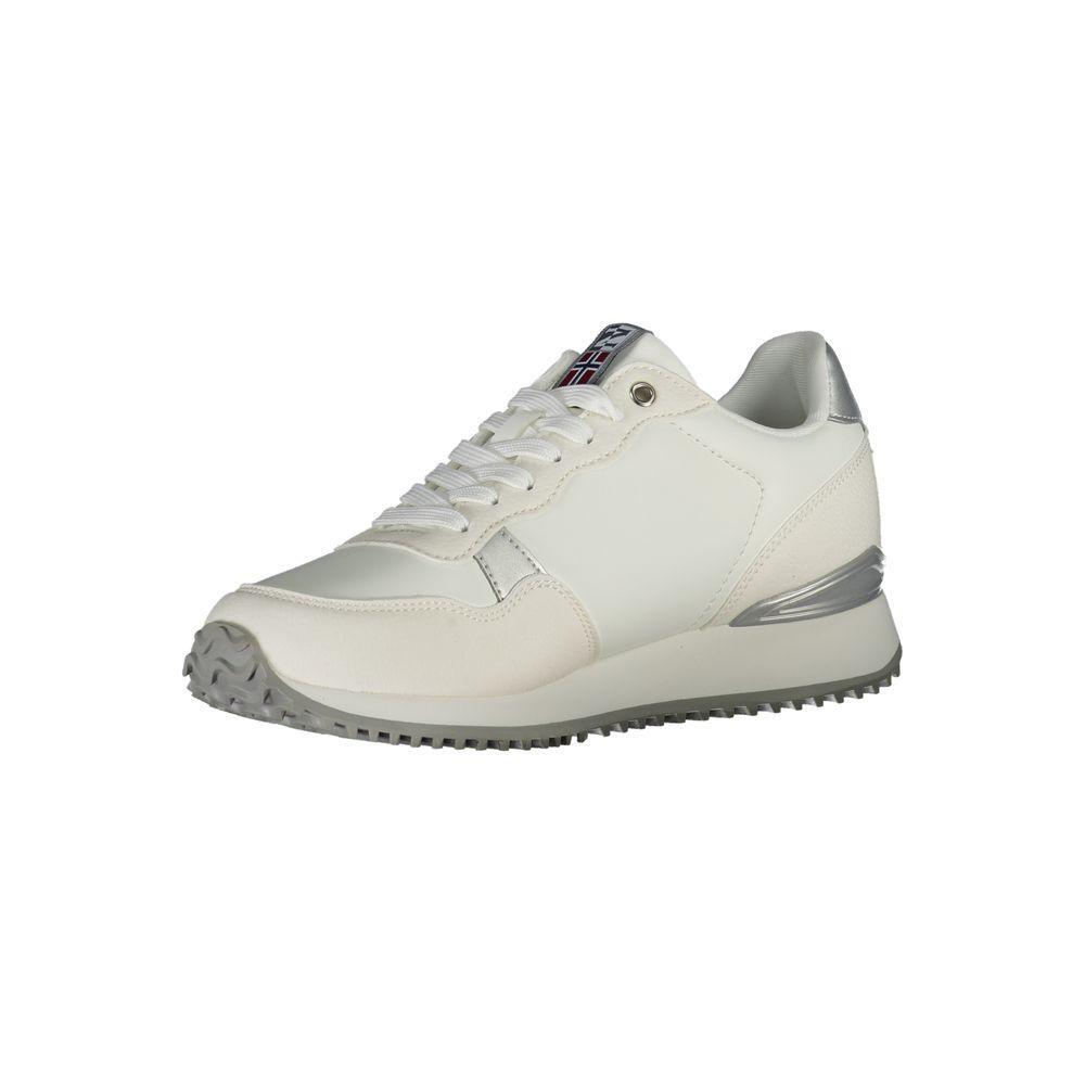 Napapijri White Polyester Sneaker NA-23094-EU37/US7