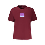 Calvin Klein Red Cotton Tops & T-Shirt