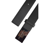 Dolce & Gabbana Black Leather Silver Metal Logo Buckle Belt BEL9262-90