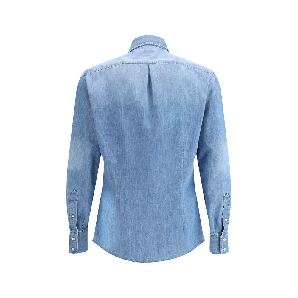 Brunello Cucinelli Denim Shirt BR-MH1921718C8333-M