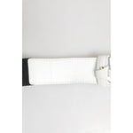 Dolce & Gabbana Black White Metal DG Logo Buckle Belt
