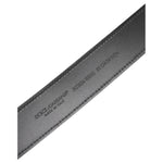 Dolce & Gabbana Black Leather Classic Metal Logo Buckle Belt
