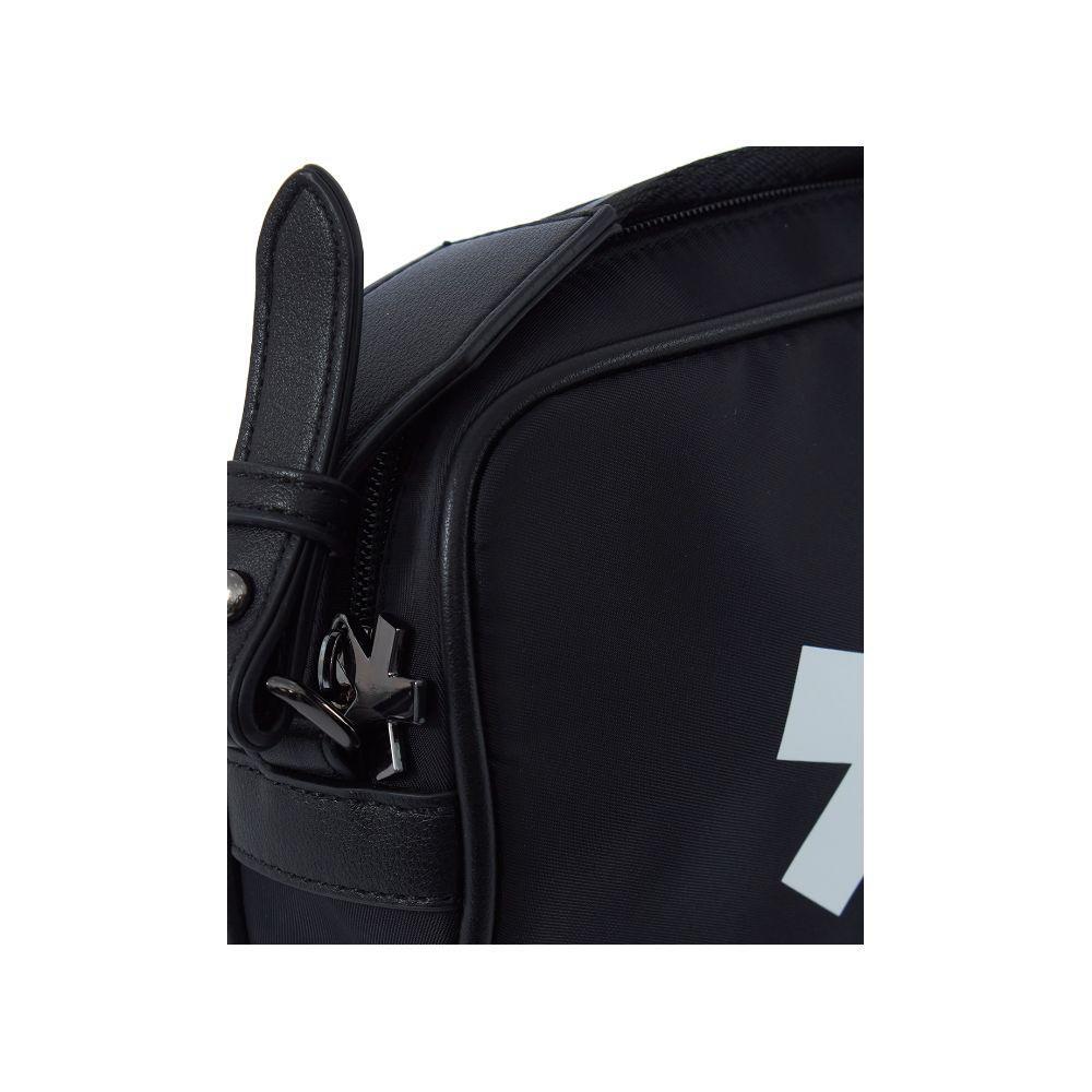 Comme Des Fuckdown Black Polyester Crossbody Bag CODEFU-13496