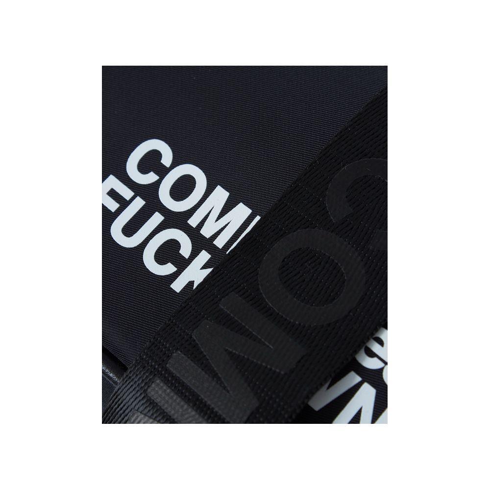Comme Des Fuckdown Black Polyester Crossbody Bag CODEFU-13496
