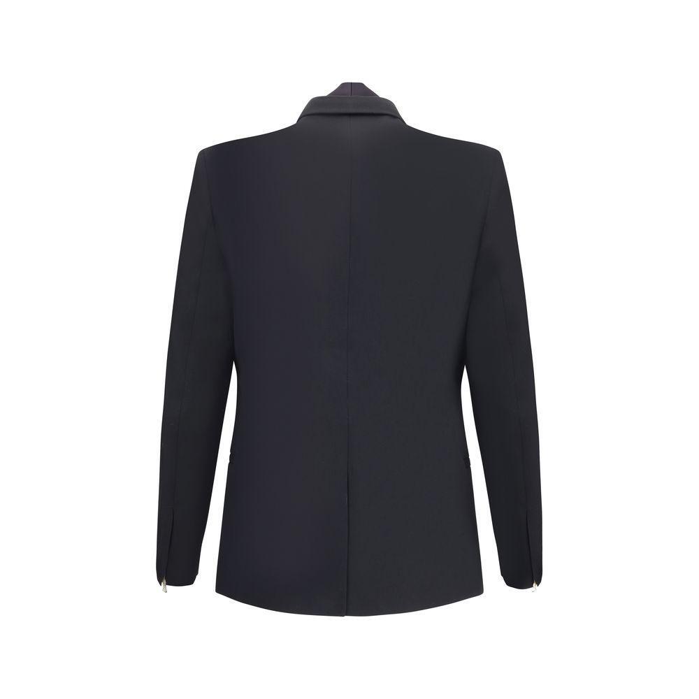 Casablanca Double-breasted Blazer CA-MPF25JK38001BLACK-IT46 | S