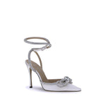 MACH & MACH Silk Pumps with double bow MA-FW200237WHITE-EU36/US6