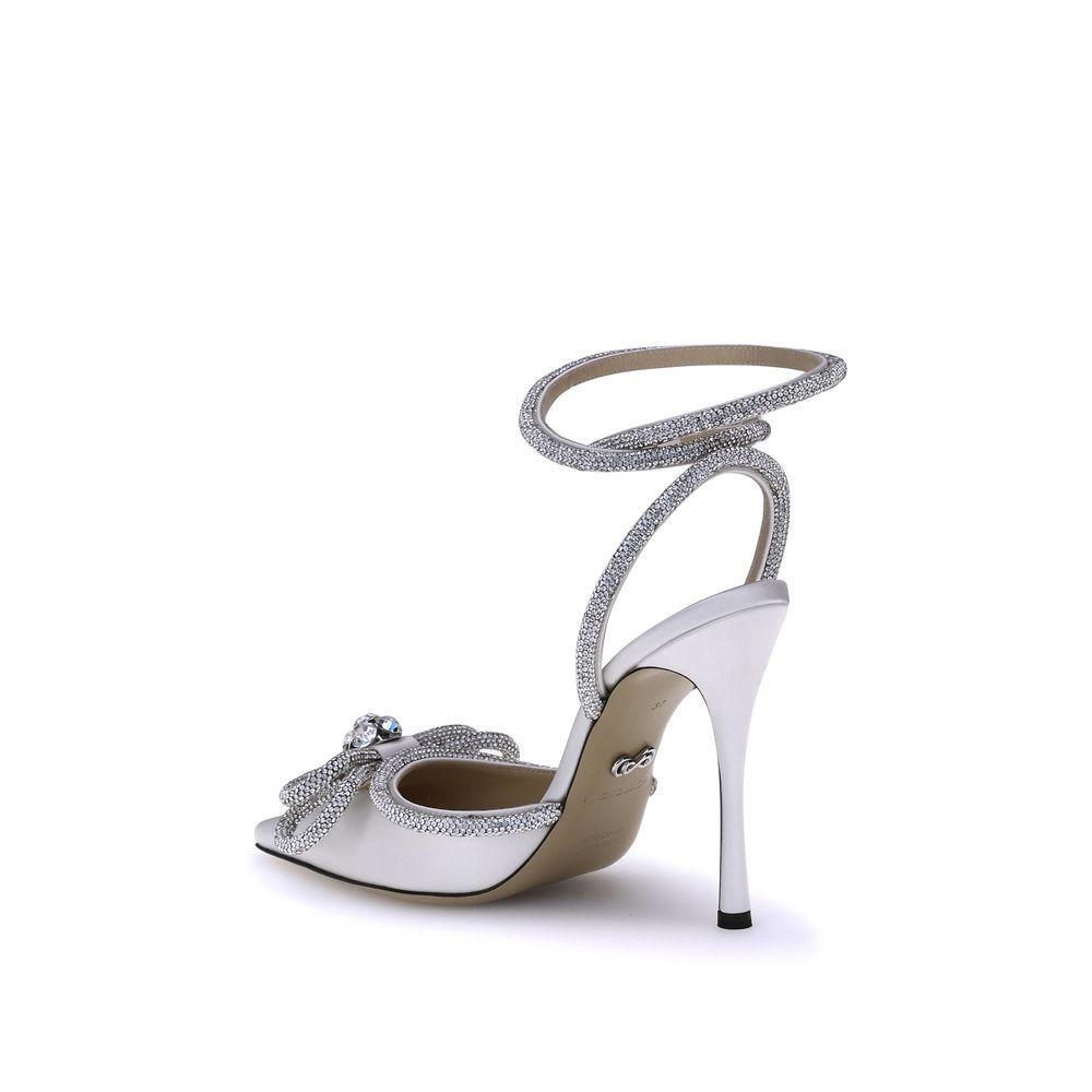 MACH & MACH Silk Pumps with double bow MA-FW200237WHITE-EU36/US6