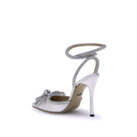 MACH & MACH Silk Pumps with double bow MA-FW200237WHITE-EU36/US6