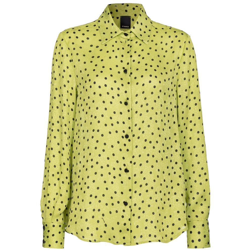 PINKO Green Polyester Shirt PI-15746-IT38|XS