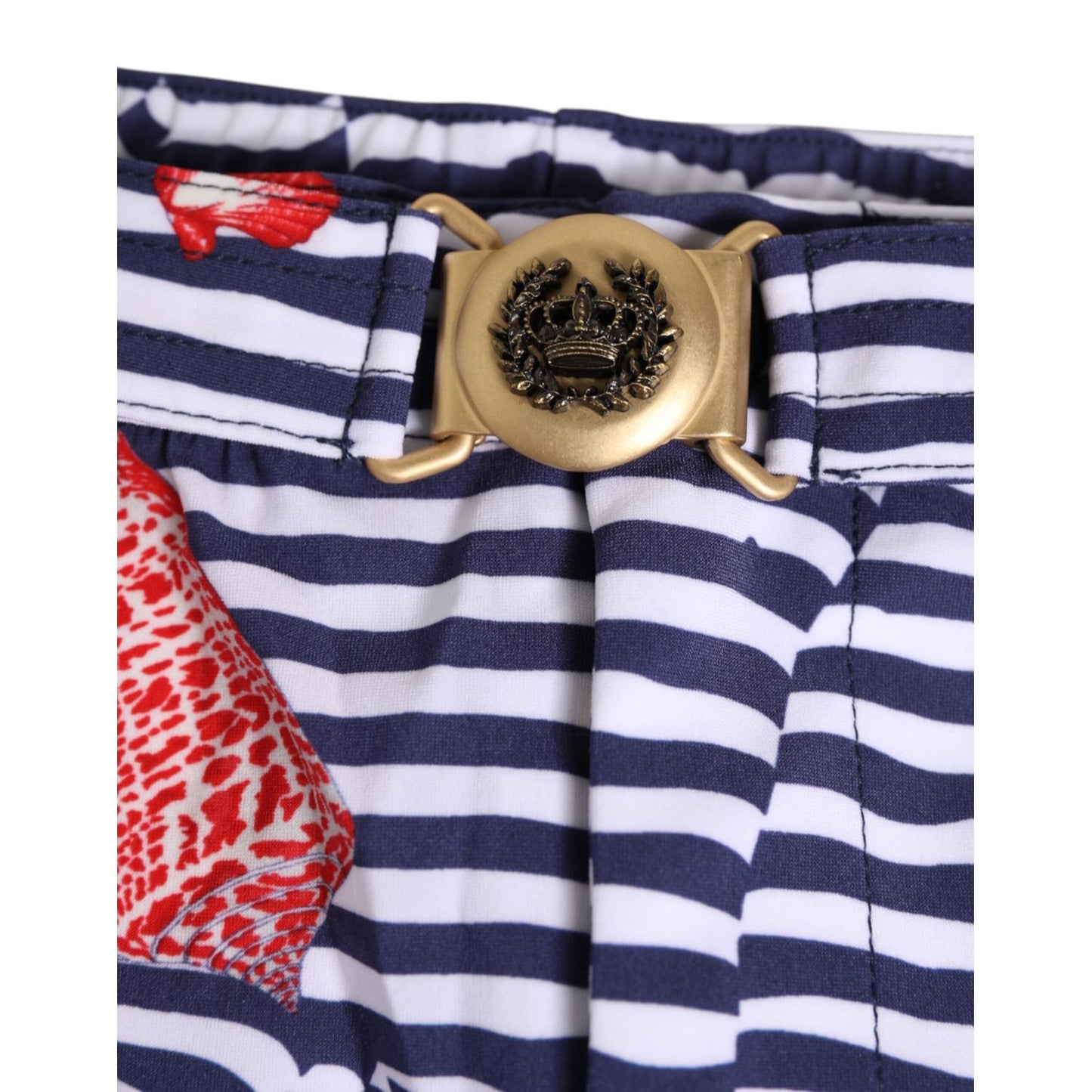 Dolce & Gabbana Multicolor Striped Beachwear Swim Trunk Swimwear