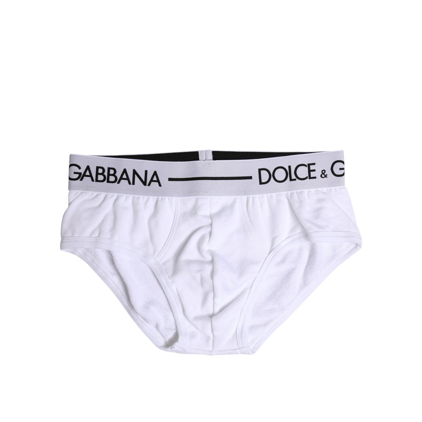 Dolce & Gabbana White Cotton Stretch Regular Brief Underwear BIK1735-4