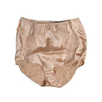 Dolce & Gabbana Beige Silk Lace High Waist Bikini Panty Underwear