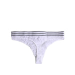 Dolce & Gabbana White Nylon Floral Lace Bottom Panty Underwear