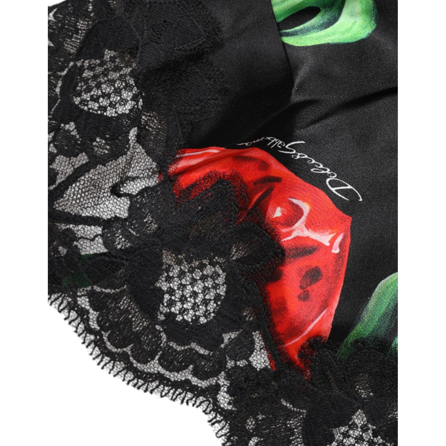 Dolce & Gabbana Multicolor Floral Silk Tank Lingerie Underwear BIK1482-1