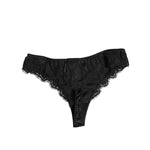 Dolce & Gabbana Black Silk Lace Stretch Bikini Panty Underwear