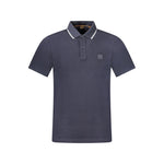 Hugo Boss Blue Cotton Polo Shirt BO-33071-S