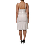 Dolce & Gabbana White Lace Gold DG Logo Silk Dress Sleepwear DR81793-40