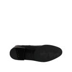 Dolce & Gabbana Black Leather Flats Logo Short Boots Shoes LA12715-37.5