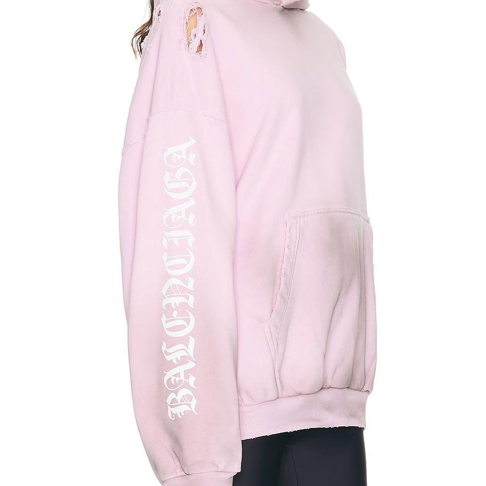 Balenciaga Stencil Medium Fit Hooded Sweatshirt BA-8735224103124-S