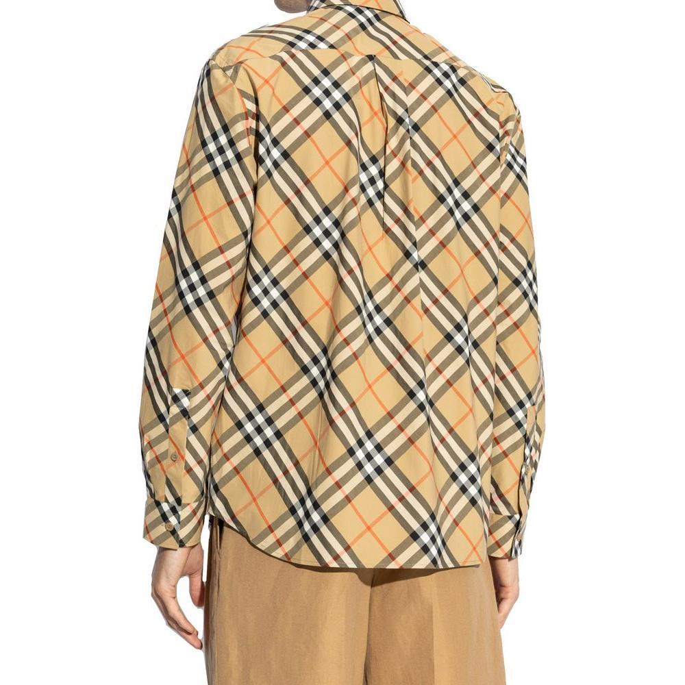 Burberry Checked Plaid Men Shirt BU-8776400896212-XL