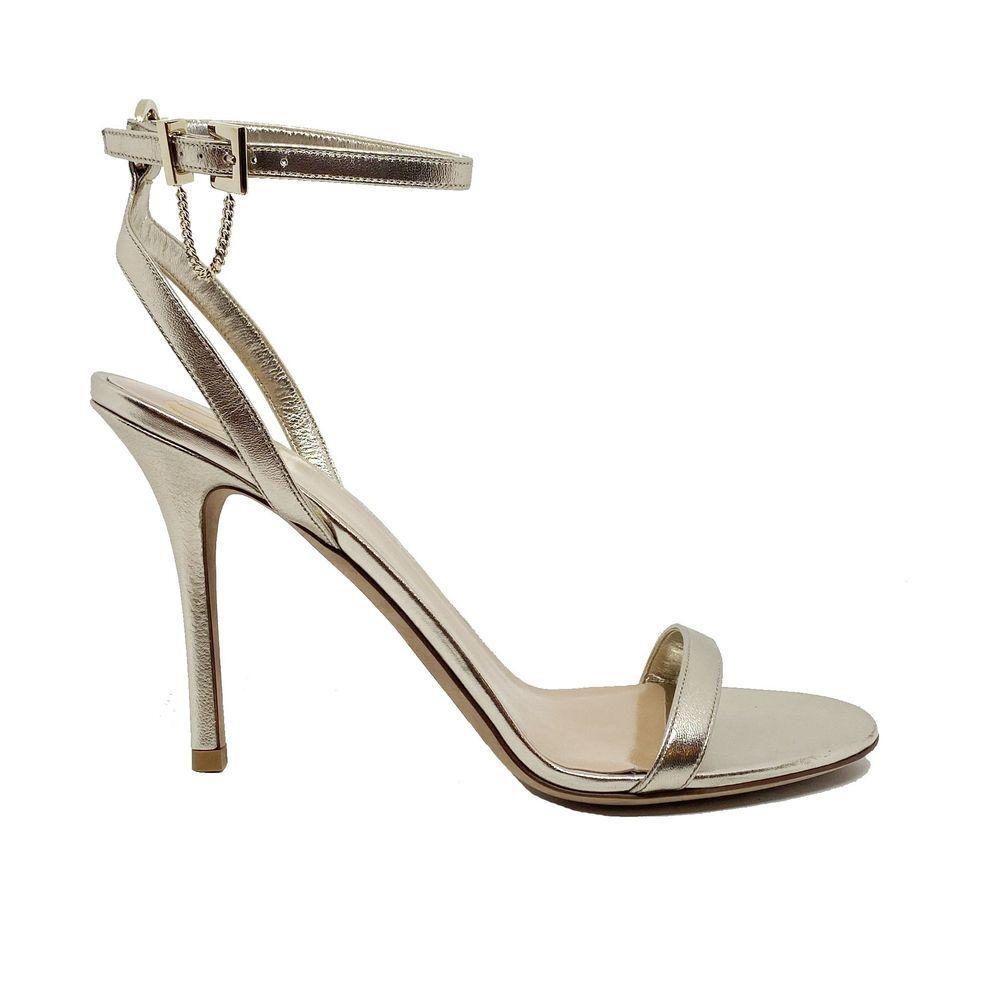 Valentino Garavani Valentino Leather Heel Sandals VA-8736609435860-EU40.5/US10.5