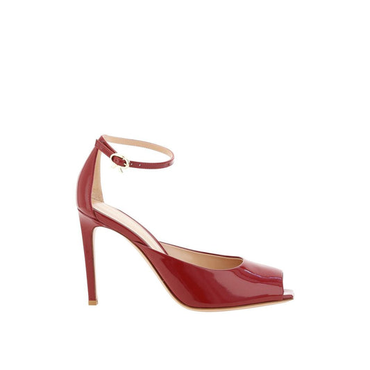 Gianvito Rossi Red Calfskin High Heel Pumps
