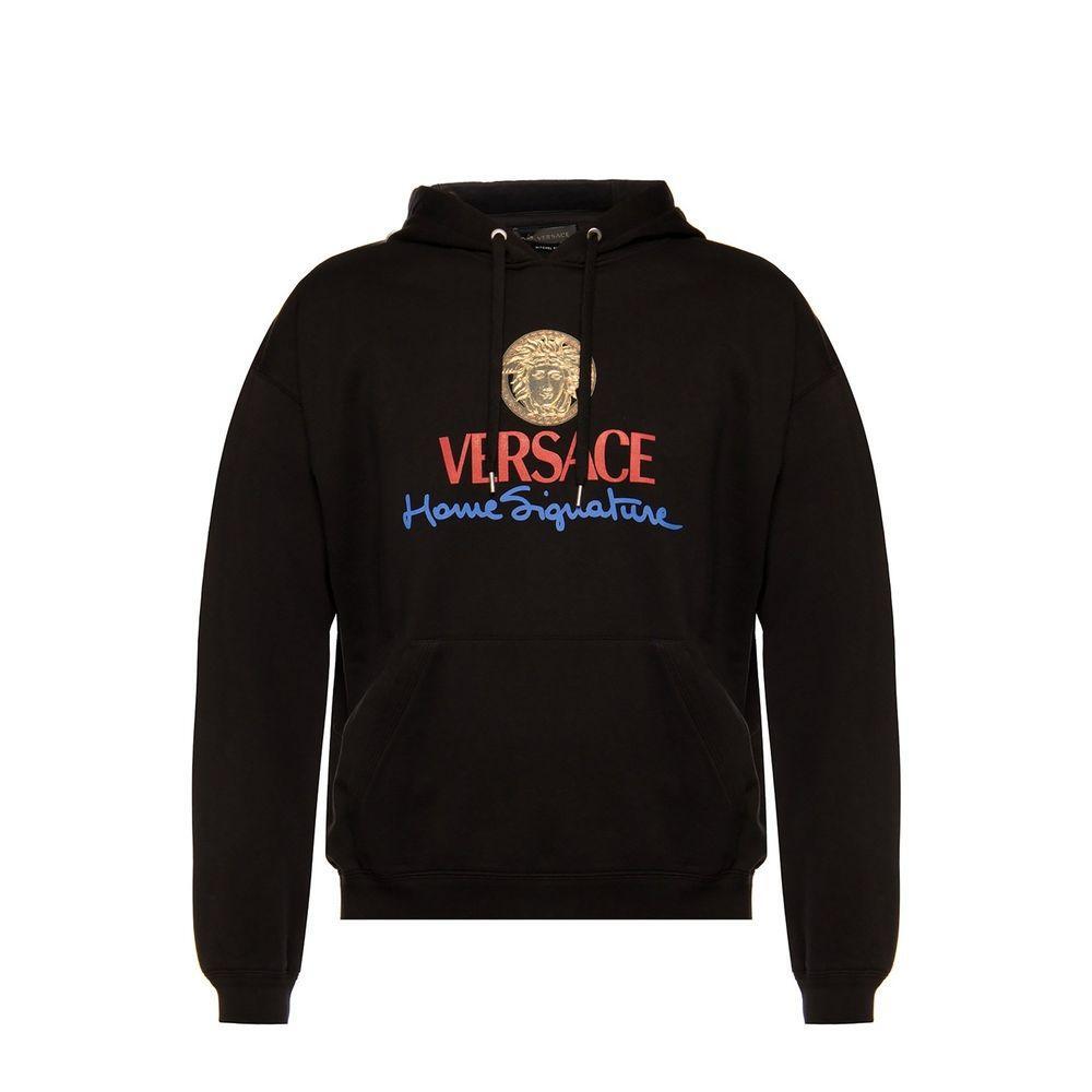 Versace Logo Hooded Sweatshirt VE-8736634929364-M