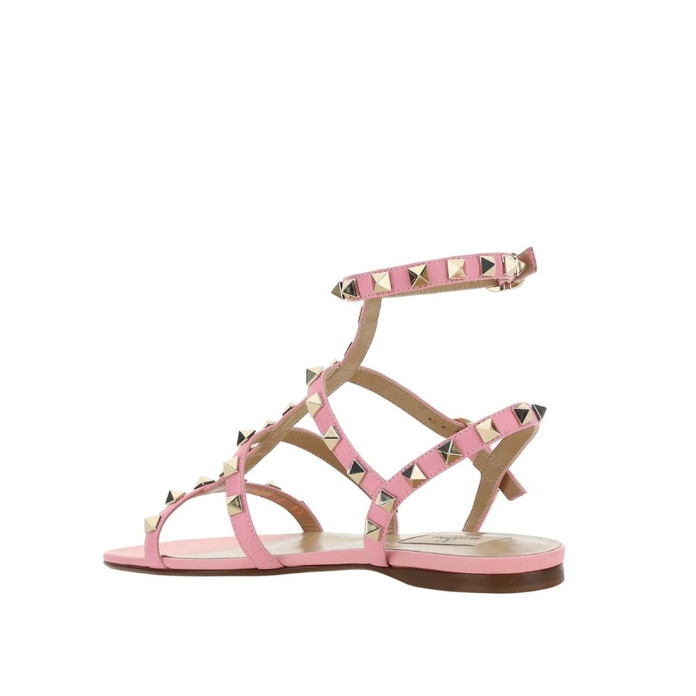 Valentino Garavani Multicolor Calfskin Strap-On Sandals