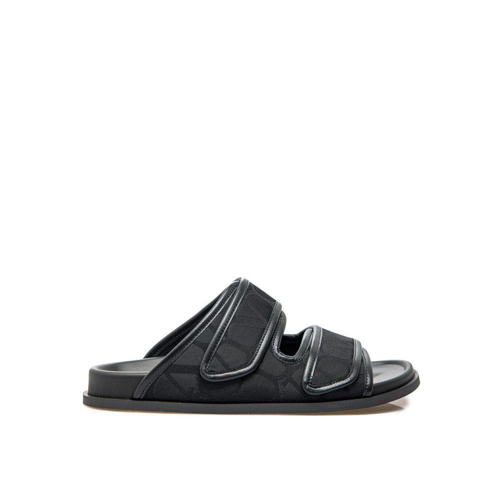 Valentino Garavani Toile Iconographe Flat Sandals VA-8735614435540-EU41/US8