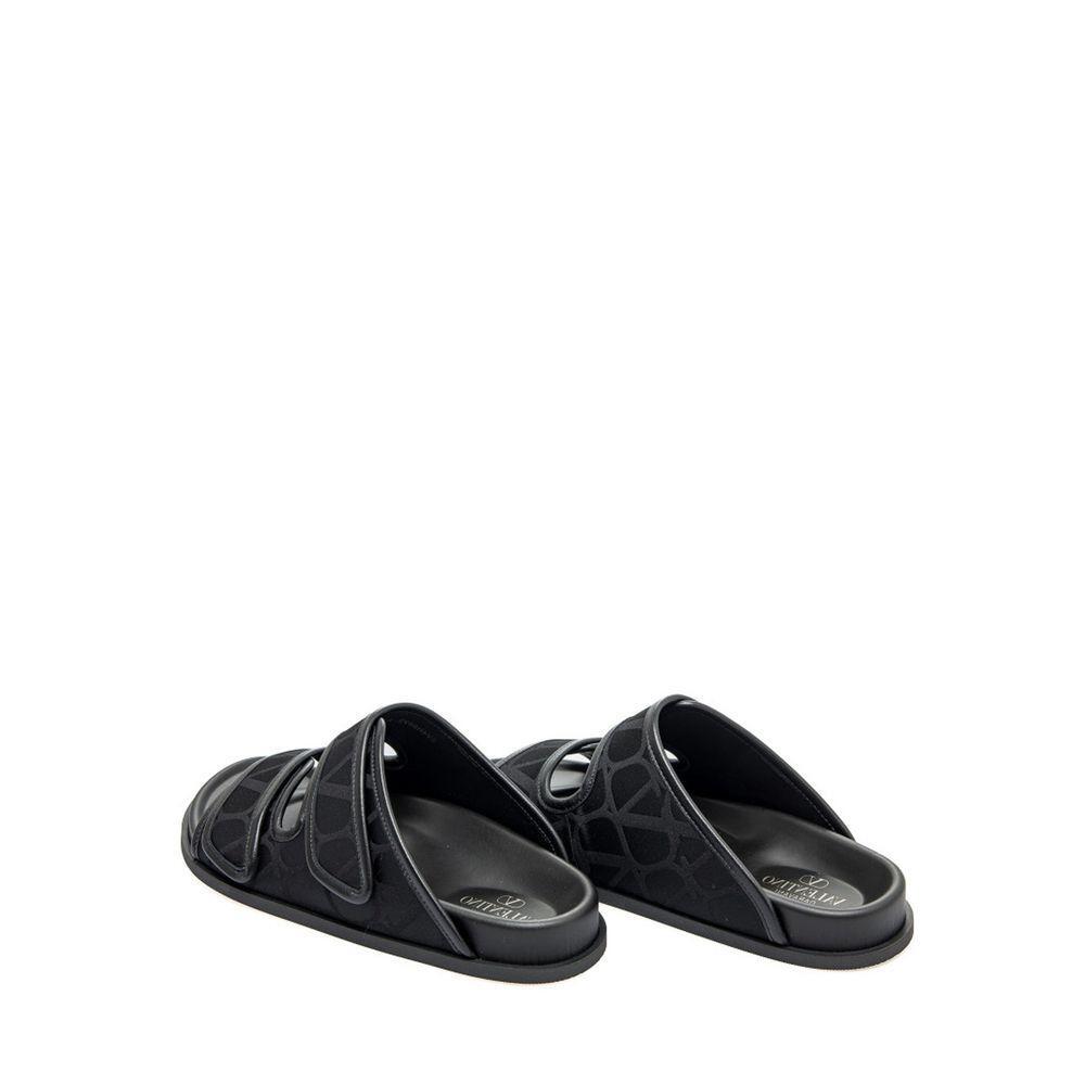 Valentino Garavani Toile Iconographe Flat Sandals VA-8735614435540-EU41/US8